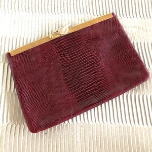 Vintage burgundy purse